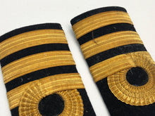 Load image into Gallery viewer, Original British Royal Navy Commanders Shoulder Boards
