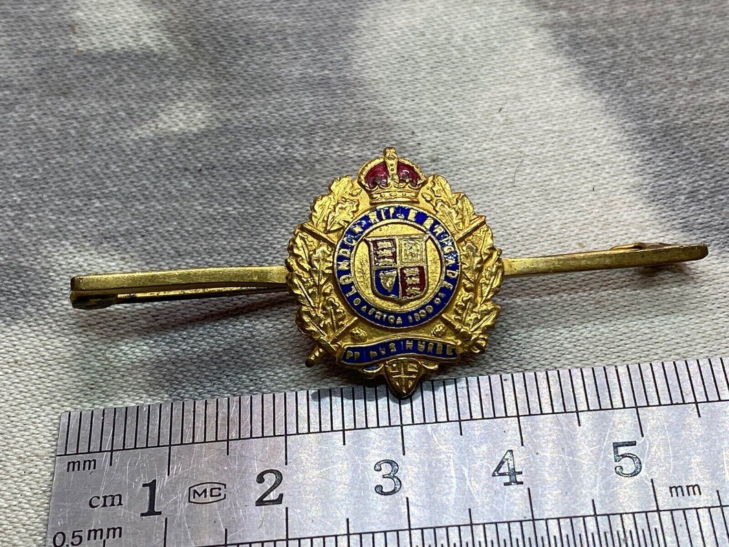 Original British Army London Rifle Brigade Gilt & Enamel Sweetheart Brooch