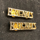 Original British Collar Badge Pair - Royal Signals - The Militaria Shop