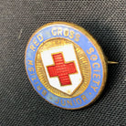 Vintage British Red Cross Society (BRCS) Junior Member Lapel Pin - The Militaria Shop