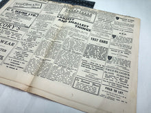Load image into Gallery viewer, Original WW2 British Newspaper Channel Islands Occupation Jersey - October 1940

