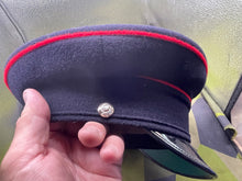 Load image into Gallery viewer, Original British Army Royal Engineers Peaked Cap - Size 57cm - The Militaria Shop
