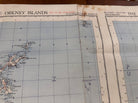 Original WW2 British Army RAF Navy Base Map of Scotland Shetland/Orkney Islands - The Militaria Shop