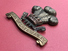 Load image into Gallery viewer, Original WW1 British Army Earl of Chester&#39;s Imperial Yeomanry Cap Badge
