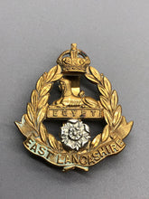 Load image into Gallery viewer, Original British Army WW2 East Lancashire Cap Badge
