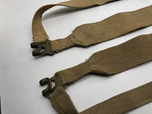 Load image into Gallery viewer, Original WW2 British Army 37 Pattern Canvass L Straps Set
