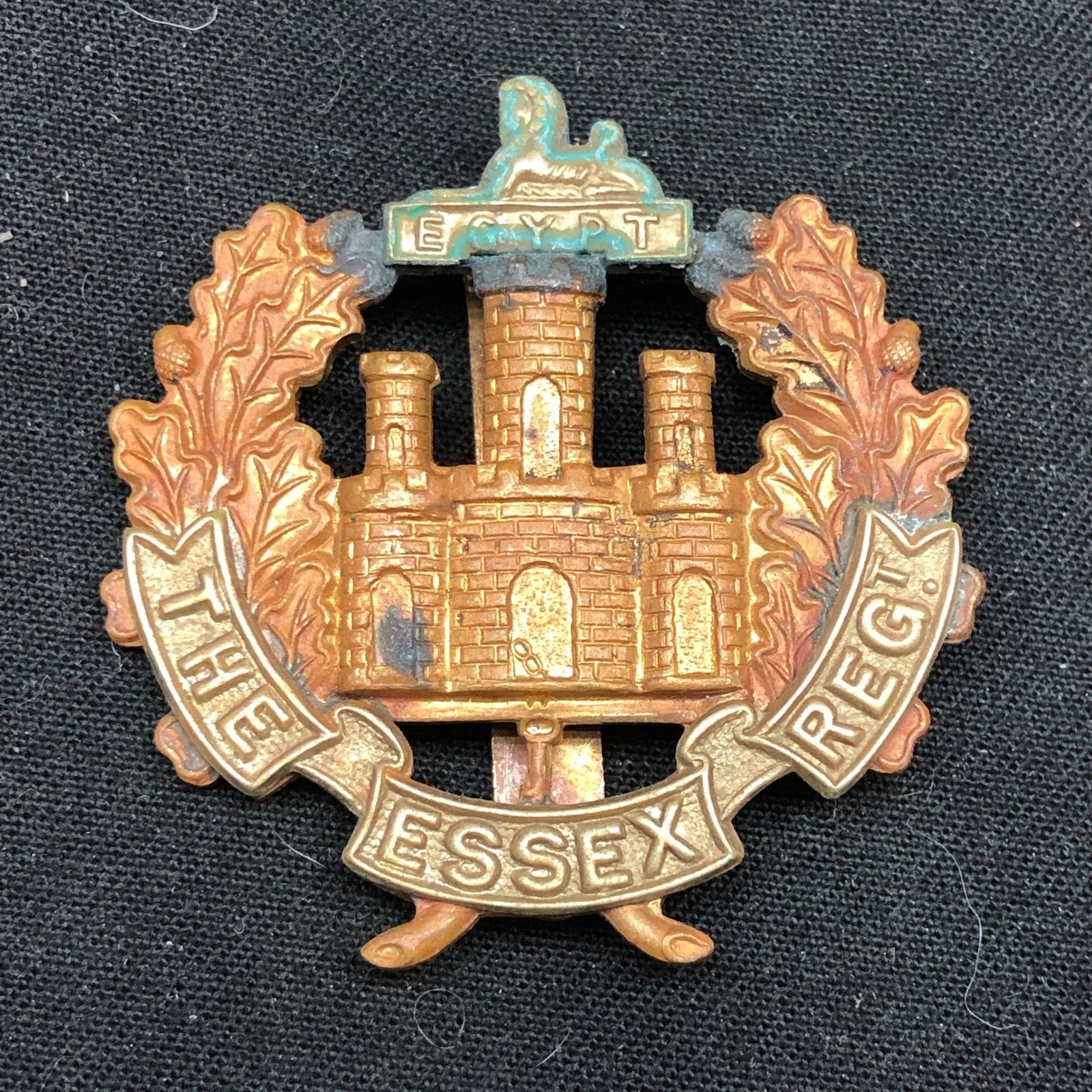Original WW2 British Army Cap Badge - Essex Regiment - The Militaria Shop