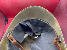 Charger l&#39;image dans la galerie, Original Early 1900&#39;s French Fire Brigade Helmet with Liner &amp; Chinstrap
