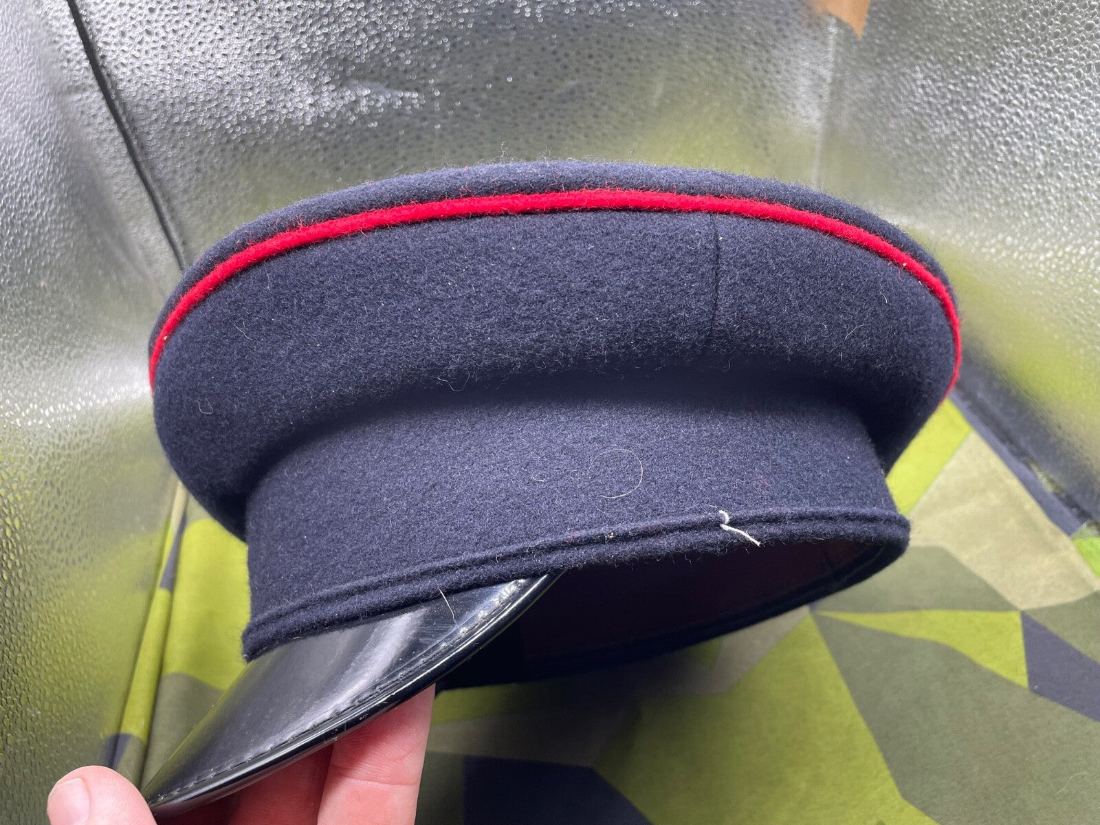 Original British Army Royal Engineers Peaked Cap - Size 55cm - The Militaria Shop