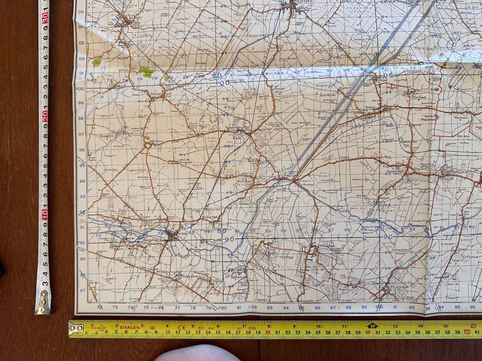 Original WW2 British Army GSGS OS Map of England - Ely - The Militaria Shop