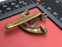 Load image into Gallery viewer, Original WW2 British Army Oxfordshire &amp; Buckinghamshire Light Infantry Cap Badge
