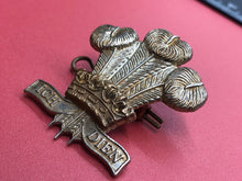 Load image into Gallery viewer, Original WW2 British Army Royal Regiment of Wales Cap Badge
