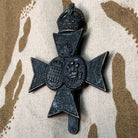 Original WW1 British Army Cap Badge - 16th London Regiment Queen's Westminster - The Militaria Shop
