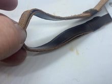 Load image into Gallery viewer, Original British Army WW2 Brown Leather Cap Chinstrap
