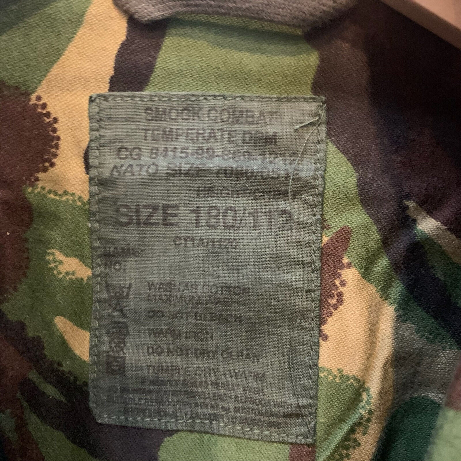Genuine British Army Jungle DPM Camouflage Smock Combat Jacket - Size 170/96 - The Militaria Shop
