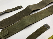 Load image into Gallery viewer, Original WW2 British Army 37 Pattern Canvass L Straps Set
