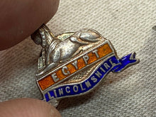 Load image into Gallery viewer, Original British Army - Lincolnshire Regiment Silver Sweetheart Enamel Brooch
