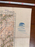 Original WW2 British Army GSGS OS Map of Wales - Barmouth & Aberystwyth - The Militaria Shop