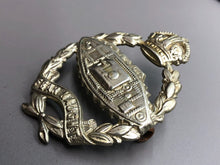 Load image into Gallery viewer, Original British Army WW2 Royal Tank Regiment RTR Cap Badge
