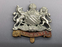 Load image into Gallery viewer, Original WW1 British Army Cap Badge - Manchester Regiment
