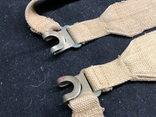 Load image into Gallery viewer, Original WW2 British Army 37 Pattern Khaki L-Straps Webbing - Wartime Dated
