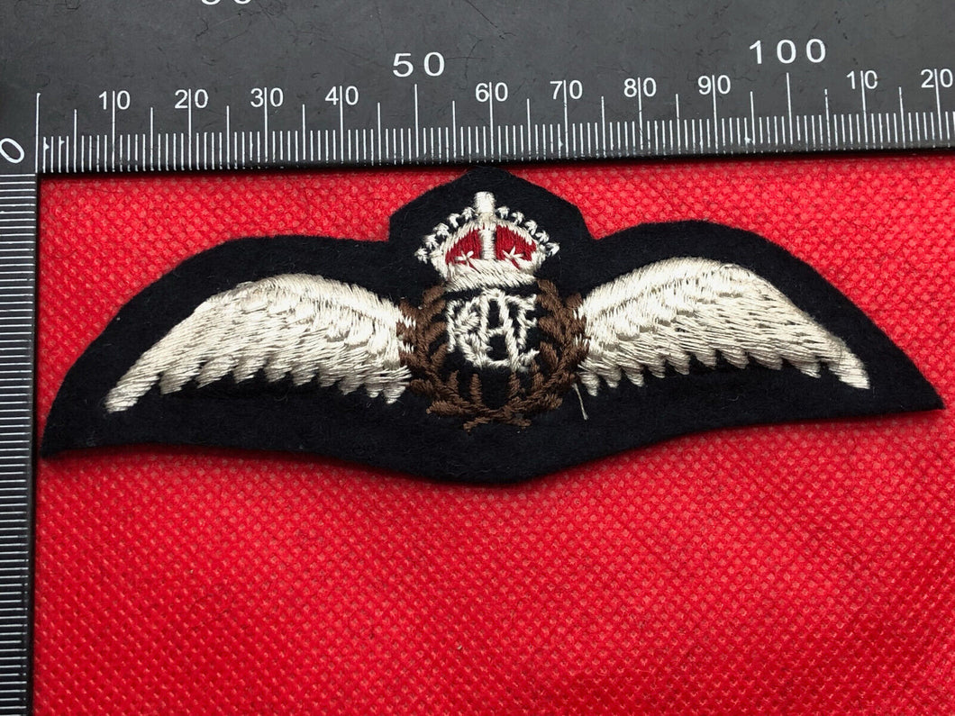 Canadian Air Force Royal Canadian Air Force RCAF WW2 Pilots Wings Kings Crown