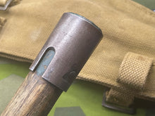 Load image into Gallery viewer, Original WW2 British Army Helve, Handle &amp; Carrier all Dated 1944 - The Militaria Shop
