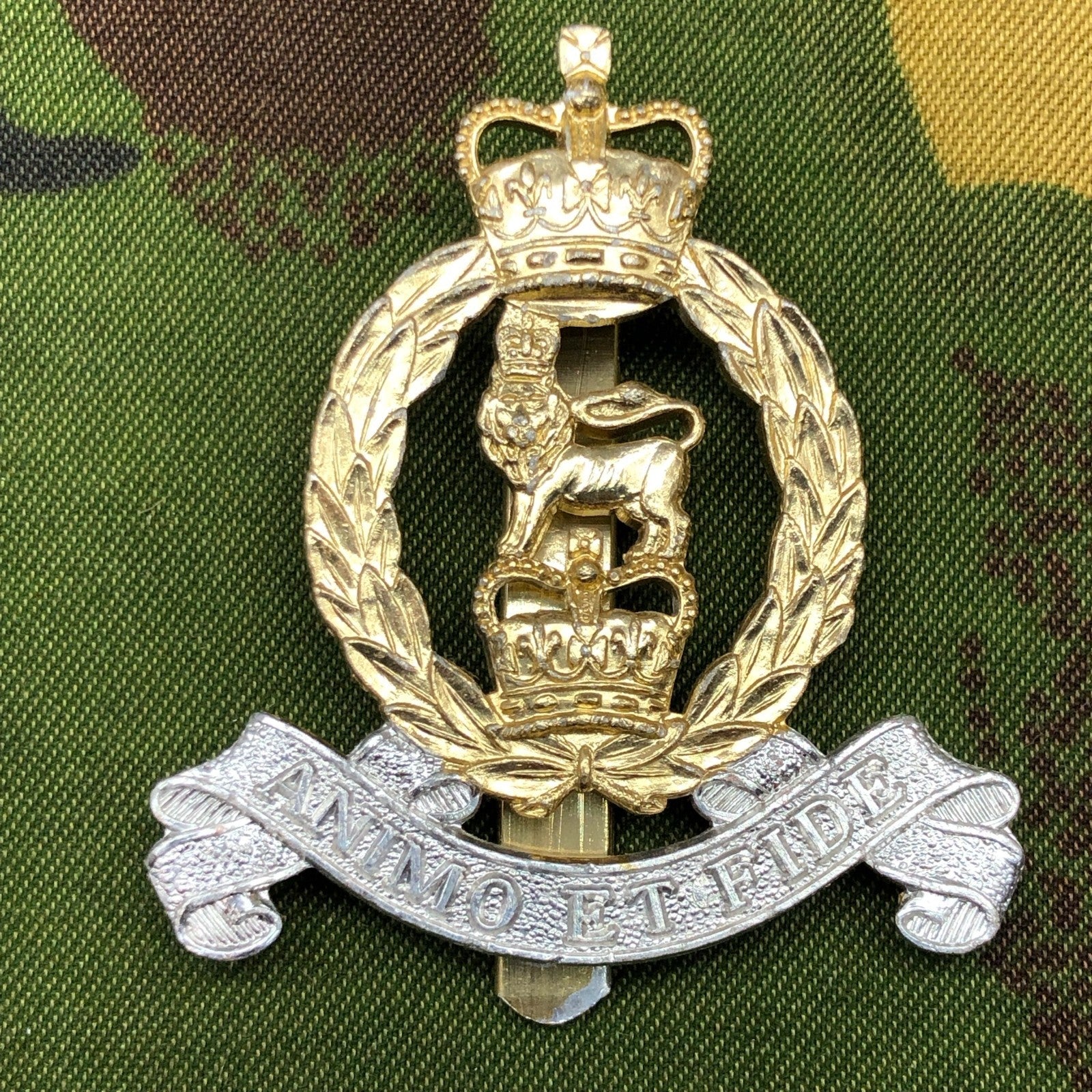 Original British Staybrite Army Cap Badge - Adjutant General's Corps - The Militaria Shop
