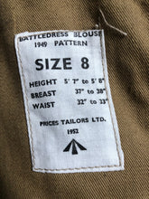 Load image into Gallery viewer, Original British Army Battledress Jacket - Size 8 - 38&quot; Chest - The Militaria Shop
