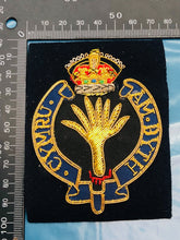 Load image into Gallery viewer, British Army Bullion Embroidered Blazer Badge - Welsh Guards Regiment
