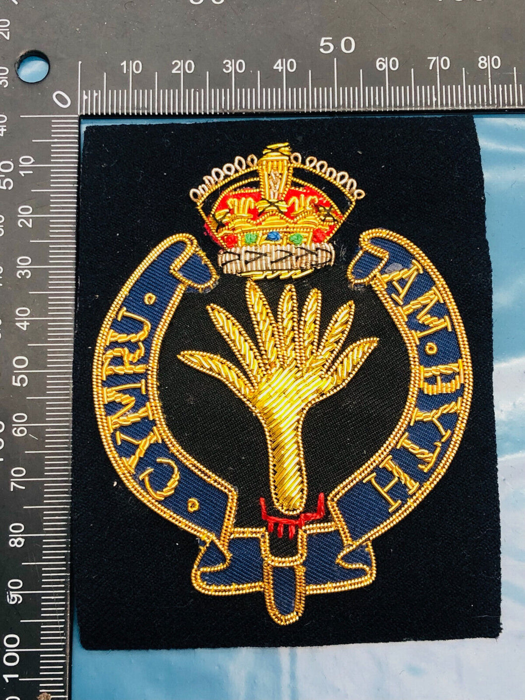 British Army Bullion Embroidered Blazer Badge - Welsh Guards Regiment