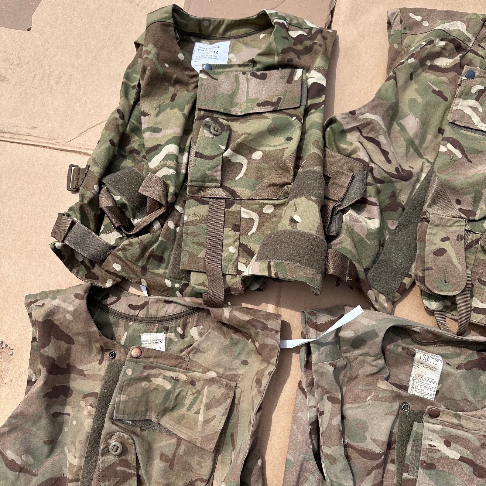 Genuine British Army ECBA / IS MTP Body Armour Cover Vest - Size 180/104 - The Militaria Shop