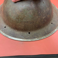 Load image into Gallery viewer, Original British Army WW2 Soldiers Military Combat Mk2 Brodie Helmet - SA Made
