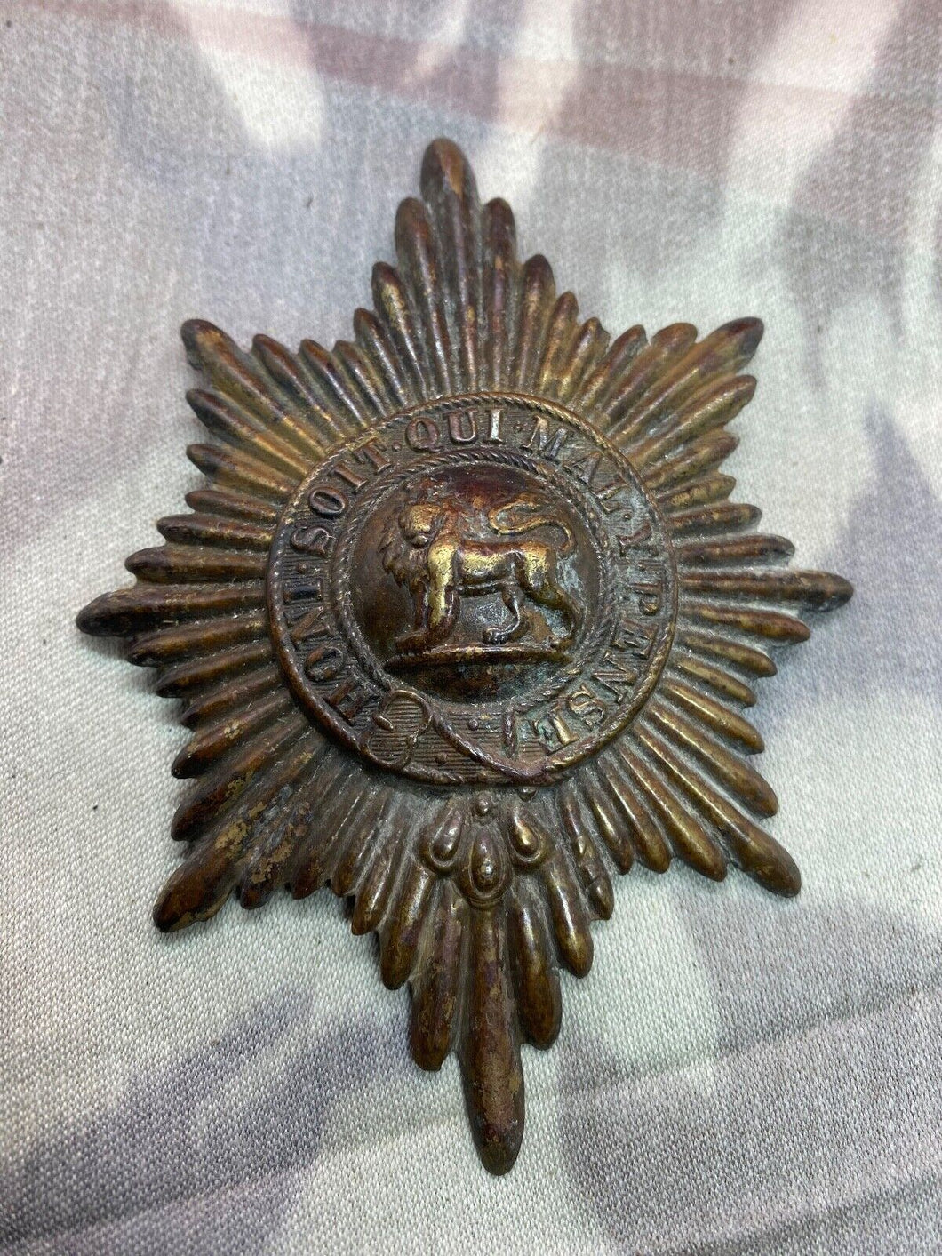 Original British Army Victorian - Royal Worcestershire Regiment Cross Belt Badge