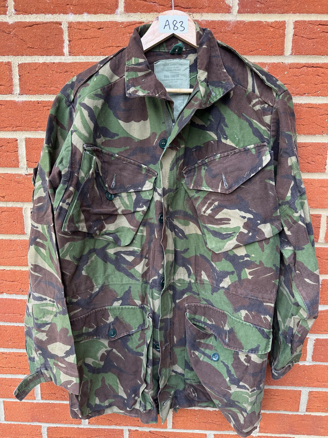 Genuine British Army DPM Camouflaged Combat Smock Jacket - Size 180/96