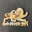 Genuine WW2 British Army Brass Cap Badge - King's Own Royal Regiment (Lancaster) - The Militaria Shop