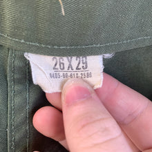 Load image into Gallery viewer, Genuine US Army Vintage OG-507 Olive Green OG Combat Trousers - Size 26x29
