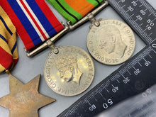 Load image into Gallery viewer, Original Group of WW2 British Army Service Medals, Italy Africa 39/45 War Defenc
