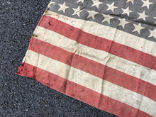 Load image into Gallery viewer, Original WW2 US Army 48 Stars &amp; Stripes Flag - Well Worn
