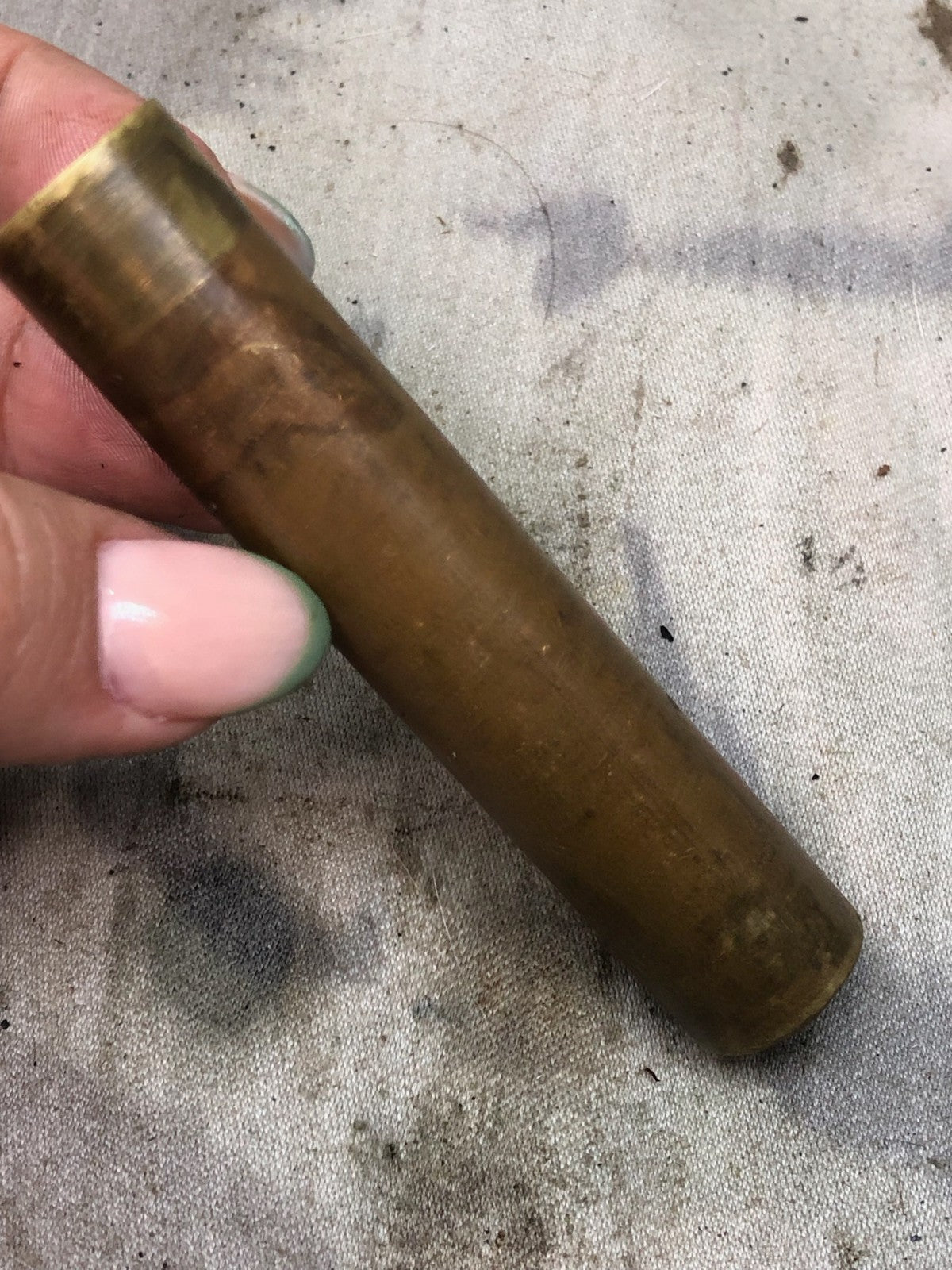 Original WW1 British Army SMLE Enfield Brass Oil Bottle - EFD Marked - The Militaria Shop