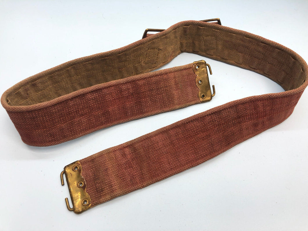 Original WW2 British Army 37 Pattern Webbing Belt - Size Normal 36