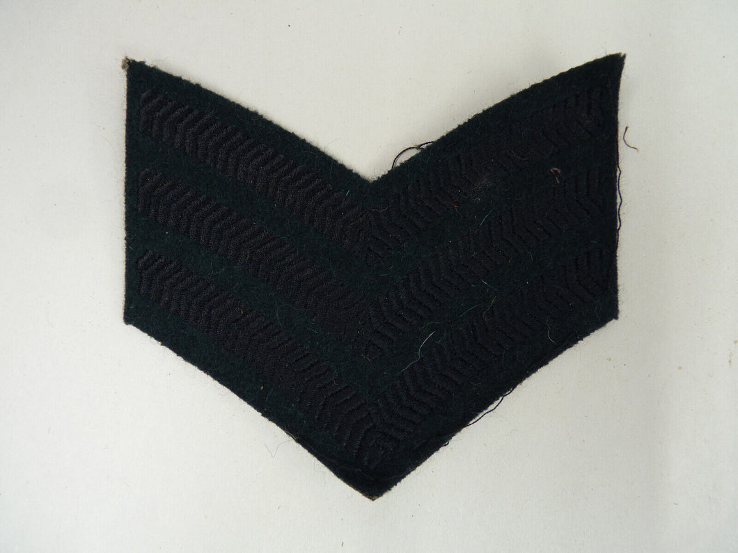 Genuine British Army Sergeant Rank Stripes / 3 Chevrons / Badge / Patch - Used