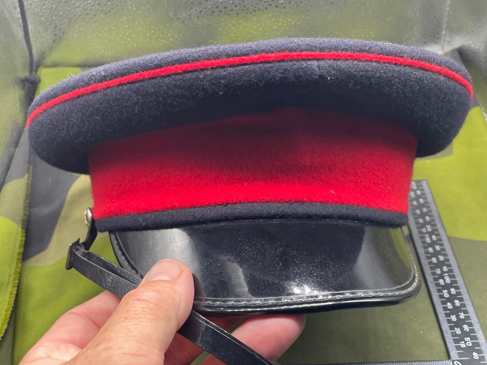 Genuine British Army Signals Peaked Dress Cap - Size 57cm - The Militaria Shop