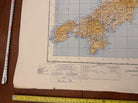 Original WW2 British Army RAF Navy Base Map of England - South West - Cornwall - The Militaria Shop