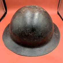 Load image into Gallery viewer, Original WW2 Mk1* British Army Brodie Combat Helmet &amp; Liner Set
