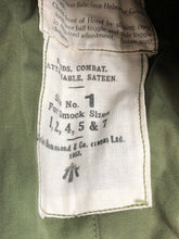 Load image into Gallery viewer, Original British Army Combat Smock Attachable Hood In Sateen 1953 Dated
