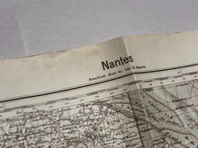 Load image into Gallery viewer, Original WW2 German Army Map of Nantes, France
