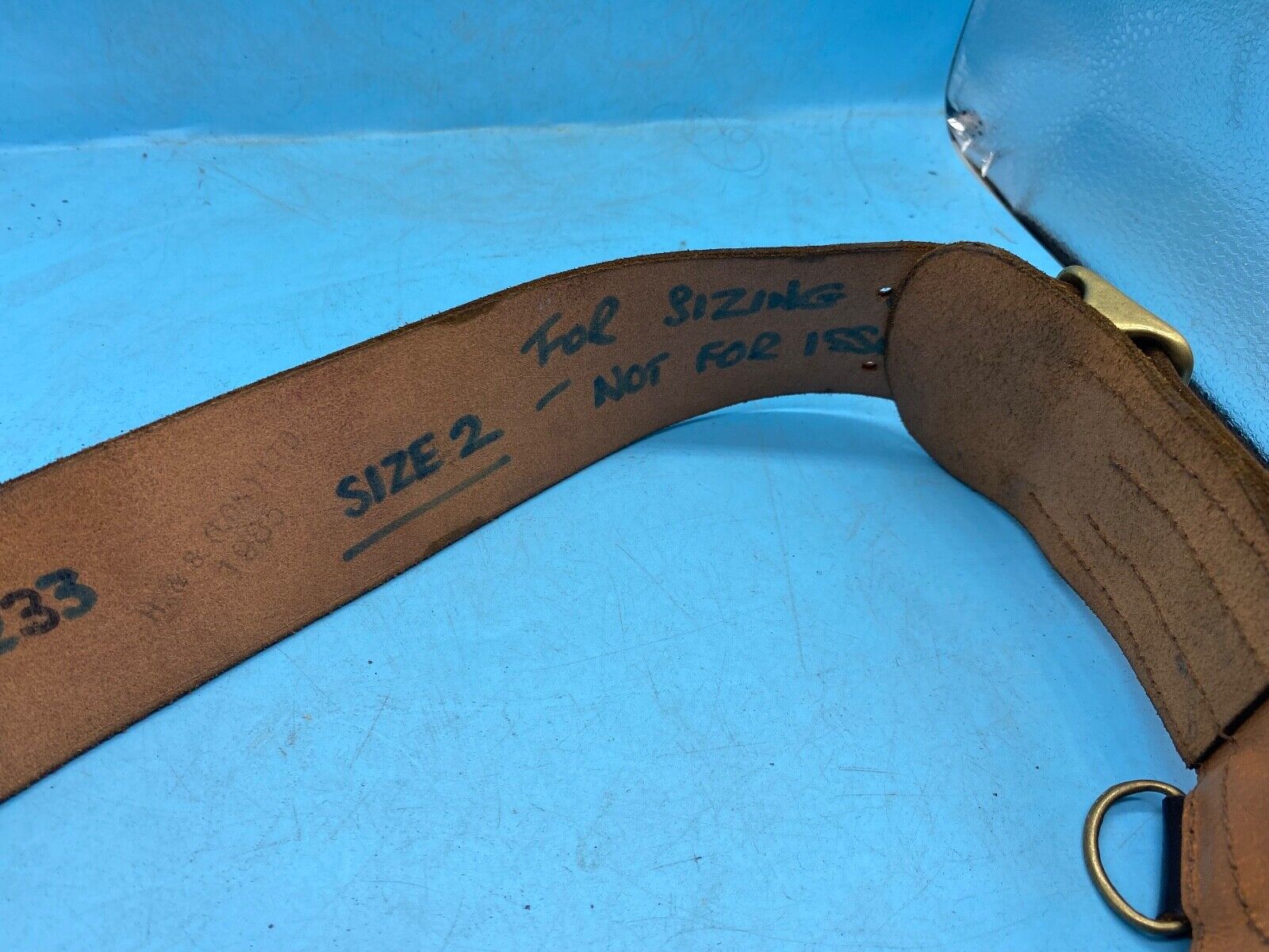 Original British Army Officers Sam Browne Belt - Approx 32" Waist - The Militaria Shop
