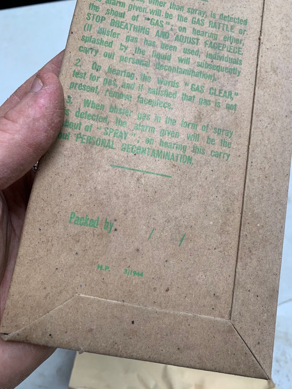 Genuine WW2 British Military Army Eye Shields Anti-Gas - 1944 Dated - The Militaria Shop