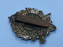 Load image into Gallery viewer, Original WW1 British Army London Rifle Brigade White Metal Cap Badge
